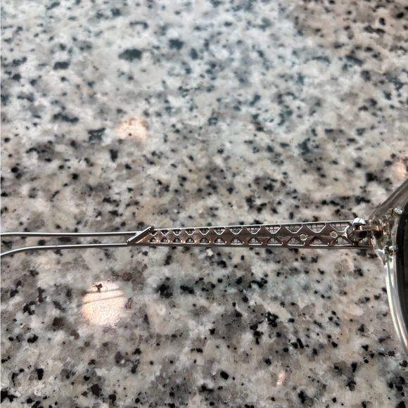 Christian Dior Diorama2 Silver Metallic Mirrored Sunglasses Cat Eye - Picture 14 of 15